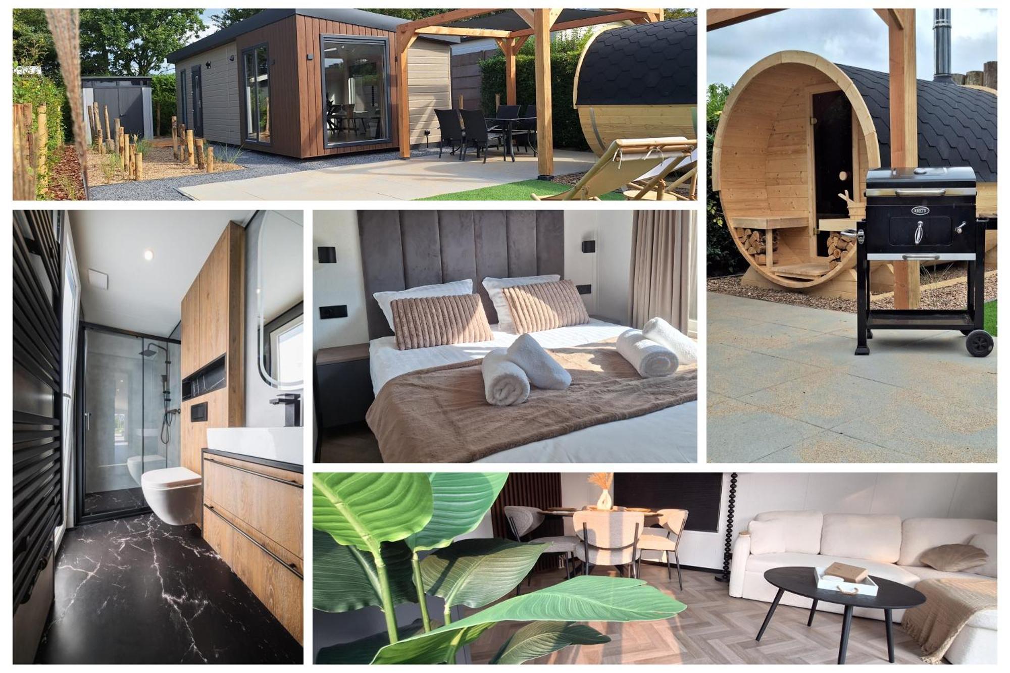 'Relax Lodge Sea' - Wellness Lodge In Zeeland - Private Sauna - Airco - Garden - Outdoor Swimming Pool - Free Wifi, Towels & Bed Linen Heinkenszand Ngoại thất bức ảnh