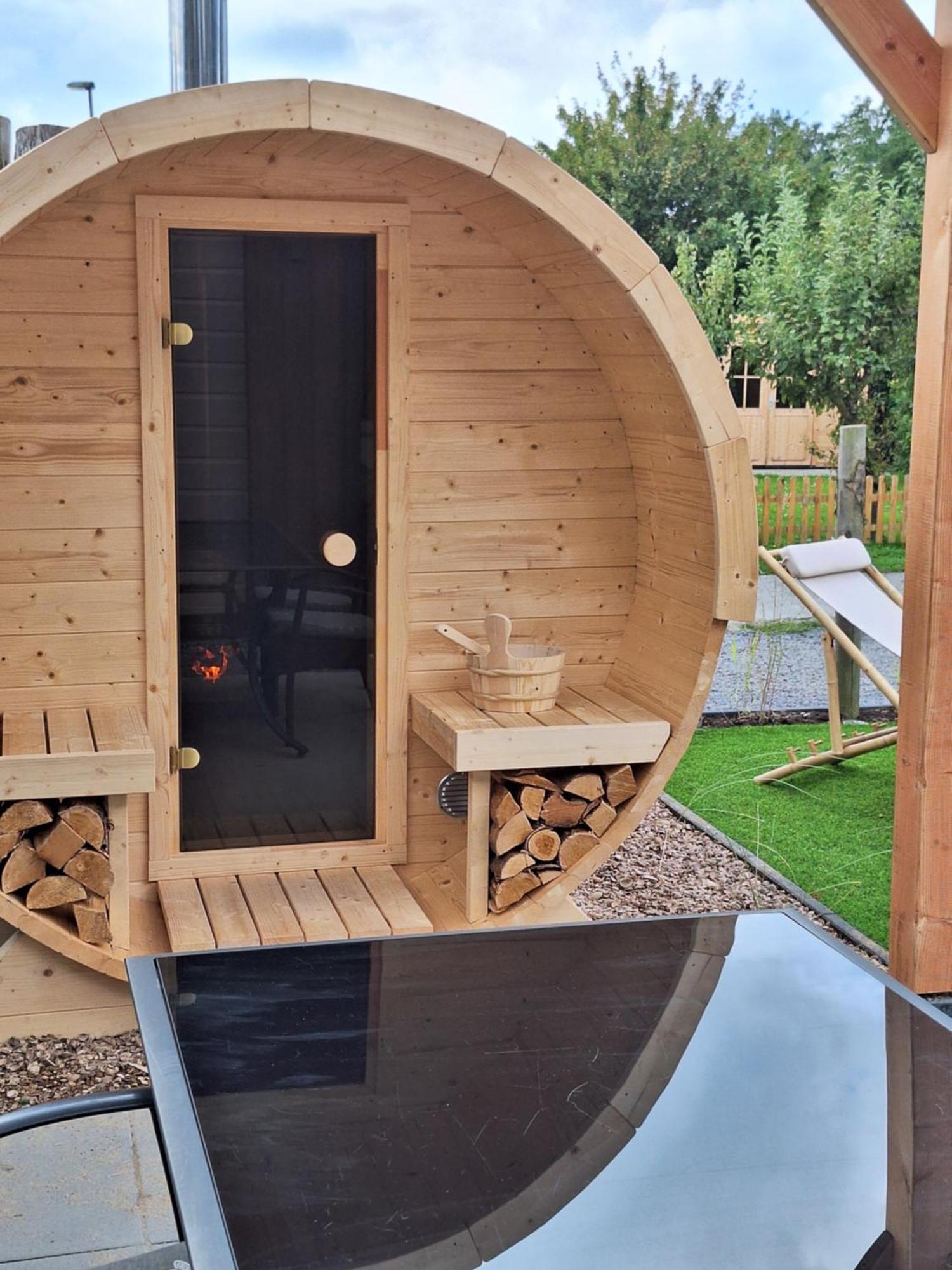 'Relax Lodge Sea' - Wellness Lodge In Zeeland - Private Sauna - Airco - Garden - Outdoor Swimming Pool - Free Wifi, Towels & Bed Linen Heinkenszand Ngoại thất bức ảnh